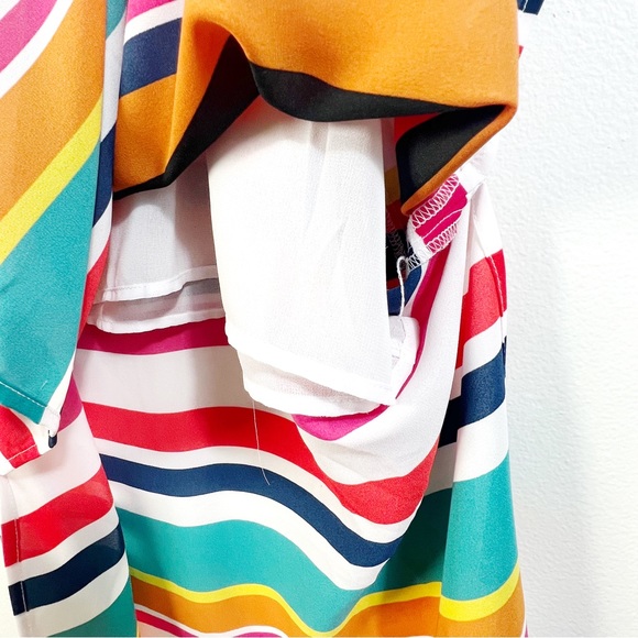 LILA ROSE Women's Maxi Dress Striped Size 8 Sleeveless Multicolor - Picture 5 of 7